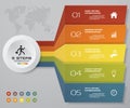 5 steps of arrow Infografics template. for your presentation. EPS 10. Royalty Free Stock Photo