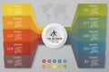 10 steps of arrow Infografics template. for your presentation. EPS 10