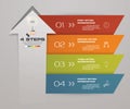 4 steps of arrow Infografics template. for your presentation.