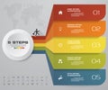 5 steps of arrow Infografics template. for your presentation. EPS 10. Royalty Free Stock Photo