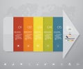 5 steps of arrow Infografics template. for your presentation. EPS 10. Royalty Free Stock Photo