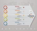 5 steps of arrow Infografics template. for your presentation. EPS 10. Royalty Free Stock Photo