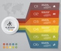 6 steps of arrow Infografics template. for your presentation. EPS 10.