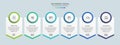 Steps business data visualization timeline process infographic template design with icons Royalty Free Stock Photo