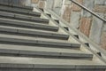 Steps in city. Stairs in park. Concrete stairs