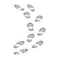 Steps of the criminal. The criminal escaped from prison. Prison single icon in monochrome style vector symbol stock