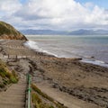 Steps down to Criccieth beach