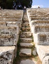 Steps at Epidavros Theatre, Greece Royalty Free Stock Photo