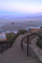 Steps from Heisler Park leading down to the sand Royalty Free Stock Photo