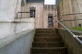 The steps of the historic lighthouse at Cape Disappointment Stat