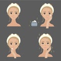 Steps how to apply anti pigmenation facial cream