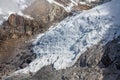 Steps of huge glacier in Khumbu walley