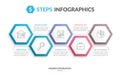 5 Steps Infographics Royalty Free Stock Photo