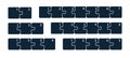 Puzzle sequence. Steps infographics. Presentation chart elements.