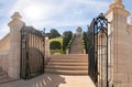 The steps leading to the Bahai Shrine in the Bahai Garden, located on Mount Carmel in the city of Haifa, in northern Israel