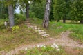 Steps leading to the  hill Royalty Free Stock Photo