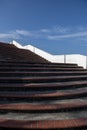 Steps leading to the waterfront overlook in the French Plaza area of Old Quarter Royalty Free Stock Photo