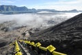 The steps leading up to Mt Bromo volcano in Java