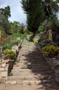 The steps leading up to the Yumani Community on the Isla del Sol on Lake Titicaca