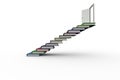 Steps made from books leading to open door Royalty Free Stock Photo