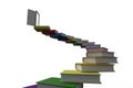 Steps made out of books with open door Royalty Free Stock Photo