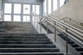 Steps and ramp in the underpass closeup Royalty Free Stock Photo