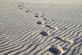 Steps in the sand