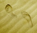 Steps on the sand Royalty Free Stock Photo