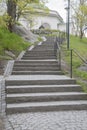 Steps on Skeppsholmen; Stockholm Royalty Free Stock Photo