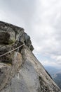 Steps and stairs along the Moro Rock hike in Sequoia National Park Royalty Free Stock Photo