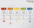 5 steps Timeline infographic element. 5 steps infographic. EPS 10.