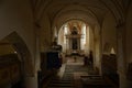 Steps to alter in church, Copsa Mare, Transylvania, Romania Royalty Free Stock Photo