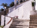 Steps to the beach in Nerja on the Eastern End of the Costa del Sol in Spain Royalty Free Stock Photo