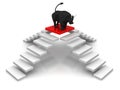 Steps-to-bull target Royalty Free Stock Photo