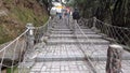 Steps to Kawah Putih or White Crater in Ciwidey, Bandung, West Java, Indonesia