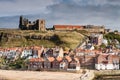 199 Steps to Whitby churches Royalty Free Stock Photo