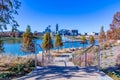 Heartland of America Park at the Riverfront Omaha Nebraska USA Royalty Free Stock Photo