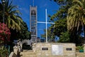 The steps up to Nelson Cathedral, Nelson, New Zealand