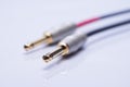 Stereo Audio plugs Royalty Free Stock Photo