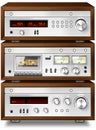 Stereo Cassette Deck with Amplifier and Tuner Royalty Free Stock Photo