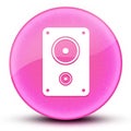 Stereo eyeball glossy elegant pink round button abstract