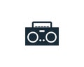 Stereo Radio Band Icon Vector Logo Template Illustration Design Royalty Free Stock Photo