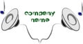 Stereo sound company logo Royalty Free Stock Photo