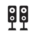 Stereo Speaker Icon template black color editable. Stereo Speaker Icon symbol Flat vector illustration for graphic and web design Royalty Free Stock Photo