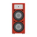 Stereo speaker vector flat icon music bass. Sound electronic equipment audio volume disco. Loud acoustic system Royalty Free Stock Photo