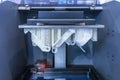 Stereolithography DPL 3d printer create liquid drips Royalty Free Stock Photo