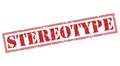 Stereotype red stamp Royalty Free Stock Photo