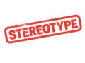 Stereotype stamp on white