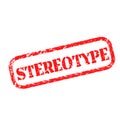 STEREOTYPE stamp on white background Royalty Free Stock Photo