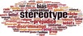 Stereotype word cloud